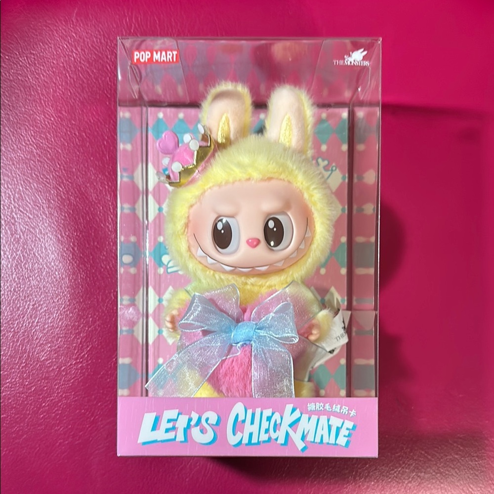 Pop Mart Let's Checkmate labubu hanging card
